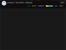 Tablet Screenshot of instituteforinvestors.com